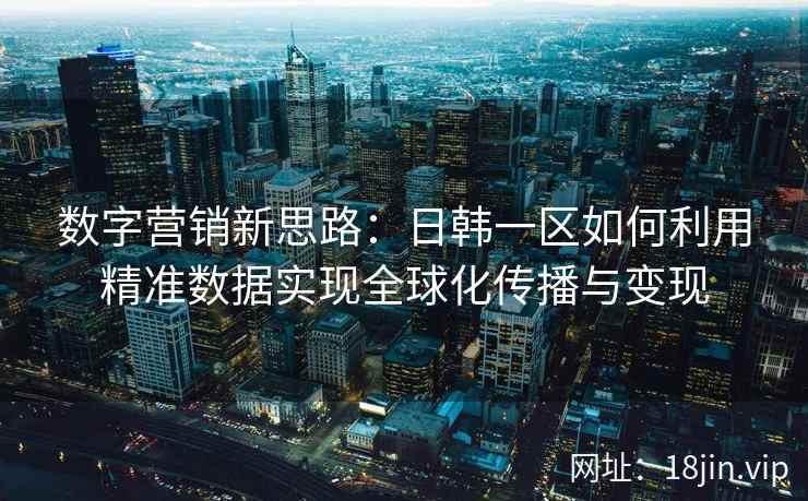 数字营销新思路：日韩一区如何利用精准数据实现全球化传播与变现