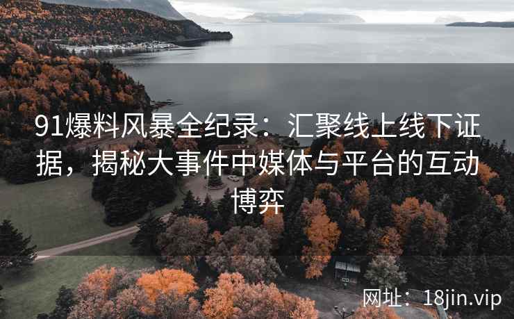 91爆料风暴全纪录：汇聚线上线下证据，揭秘大事件中媒体与平台的互动博弈