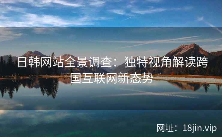 日韩网站全景调查:独特视角解读跨国互联网新态势 日韩网站全景调查:独特视角解读跨国互联网新态势